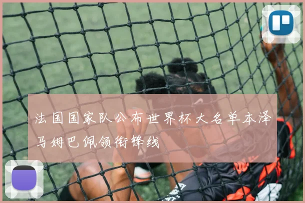 法国国家队公布世界杯大名单本泽马姆巴佩领衔锋线